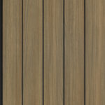 2400x500 12MM VGROOVE 100 CEILING PANELS - DANISH WALNUT/BLACK SHADOWL (2PK
