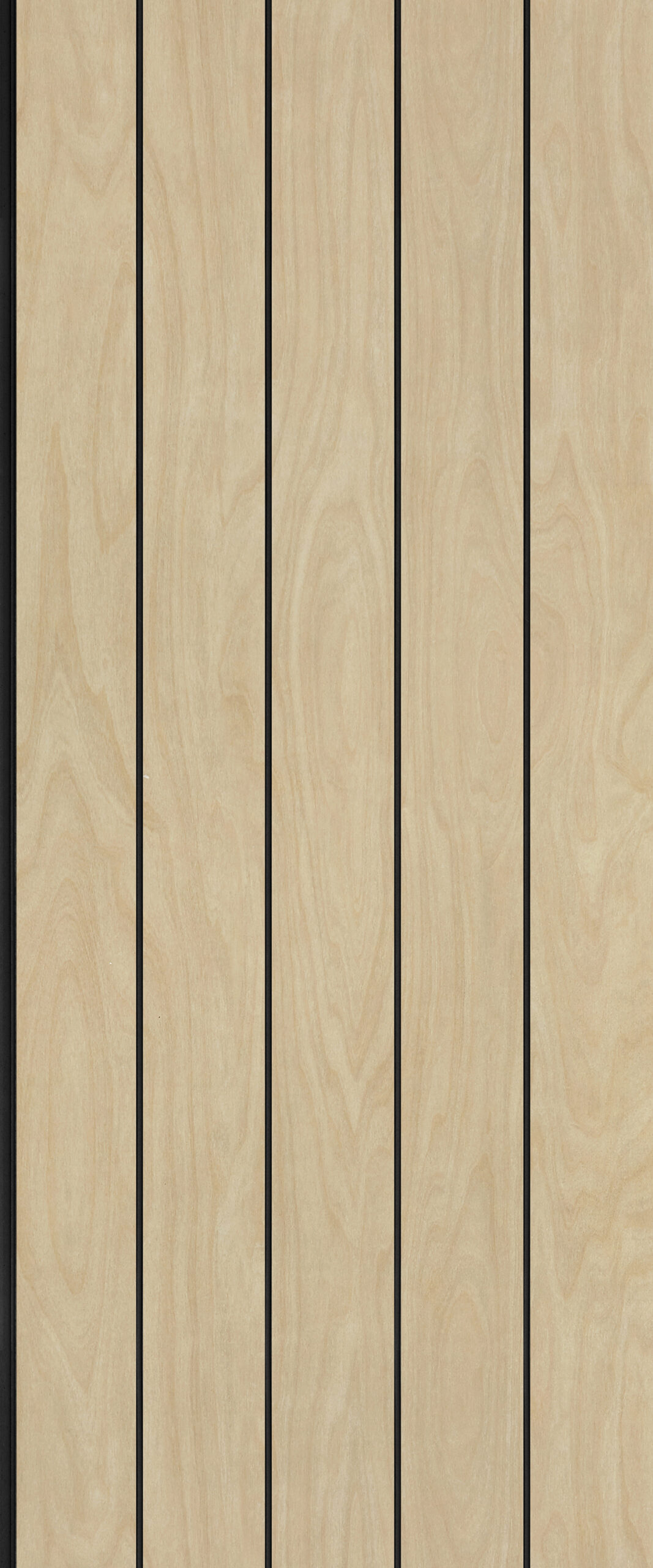 prod-GBIP-017632-Laminex-main-3000x1250-1 1195x595 12MM VGROOVE 100 CEILING TILES - RAW BIRCHPLY/BLACK SHADOWLIN (5PK - Image 1