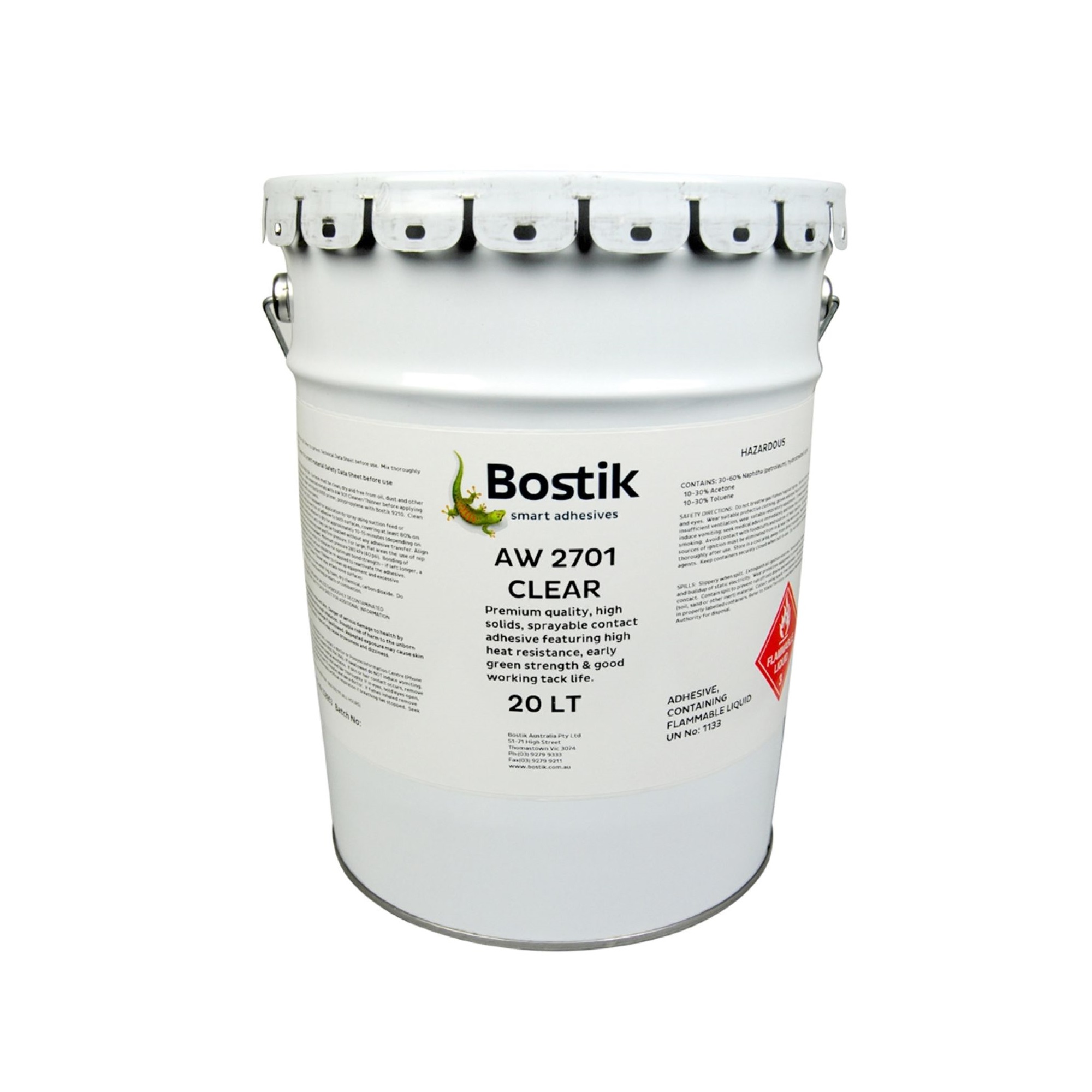 product_GBIP-000002_2701-Super-HHR-spray-contact-clear_20L-drum_main_2000x2000 2701 SUPER HHR SPRAY CONTACT CLEAR - 20LT DRUM - Image 1