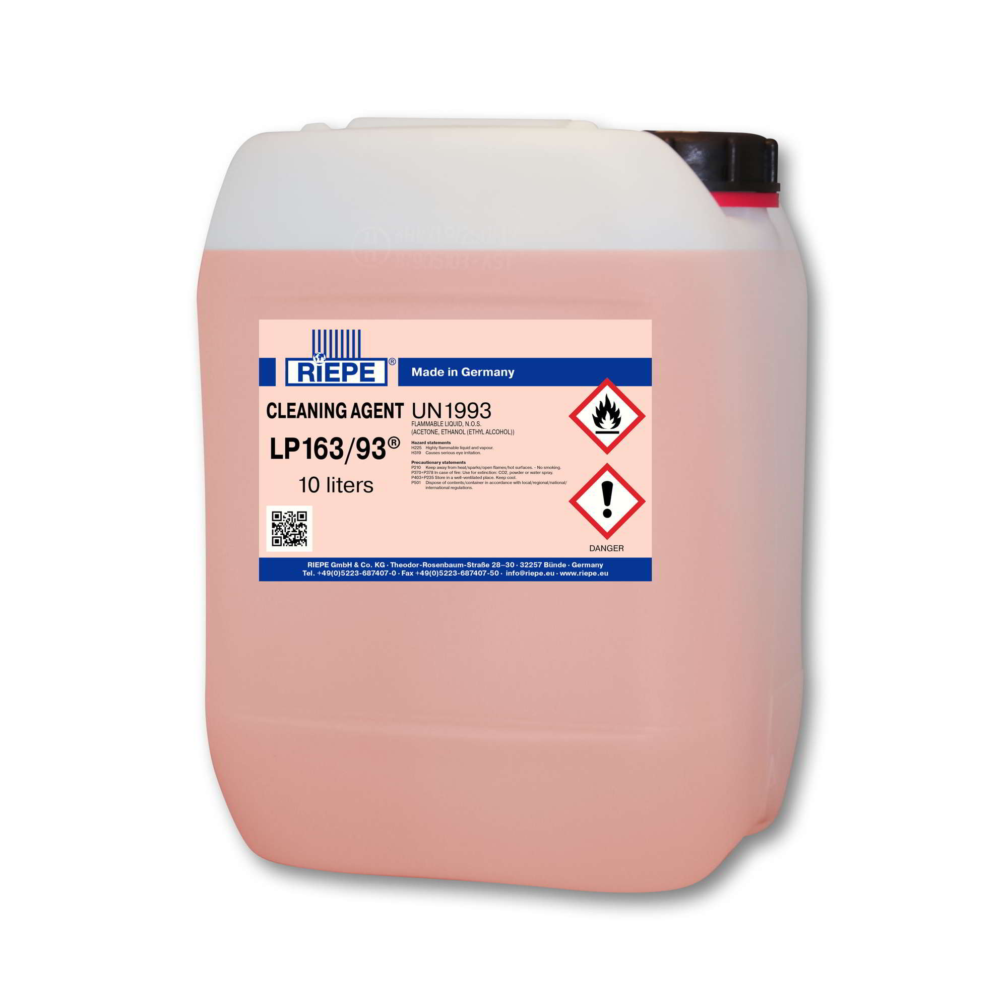 product_GBIP-021167_275079-riepe-cleaning-agent_LP16393_10L_main_2000x2000 275079 RIEPE CLEANING AGENT LP163-93 10L - Image 1