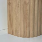 BB 2700x592 8.0mm Half Round 37 Oak - Wall Panel