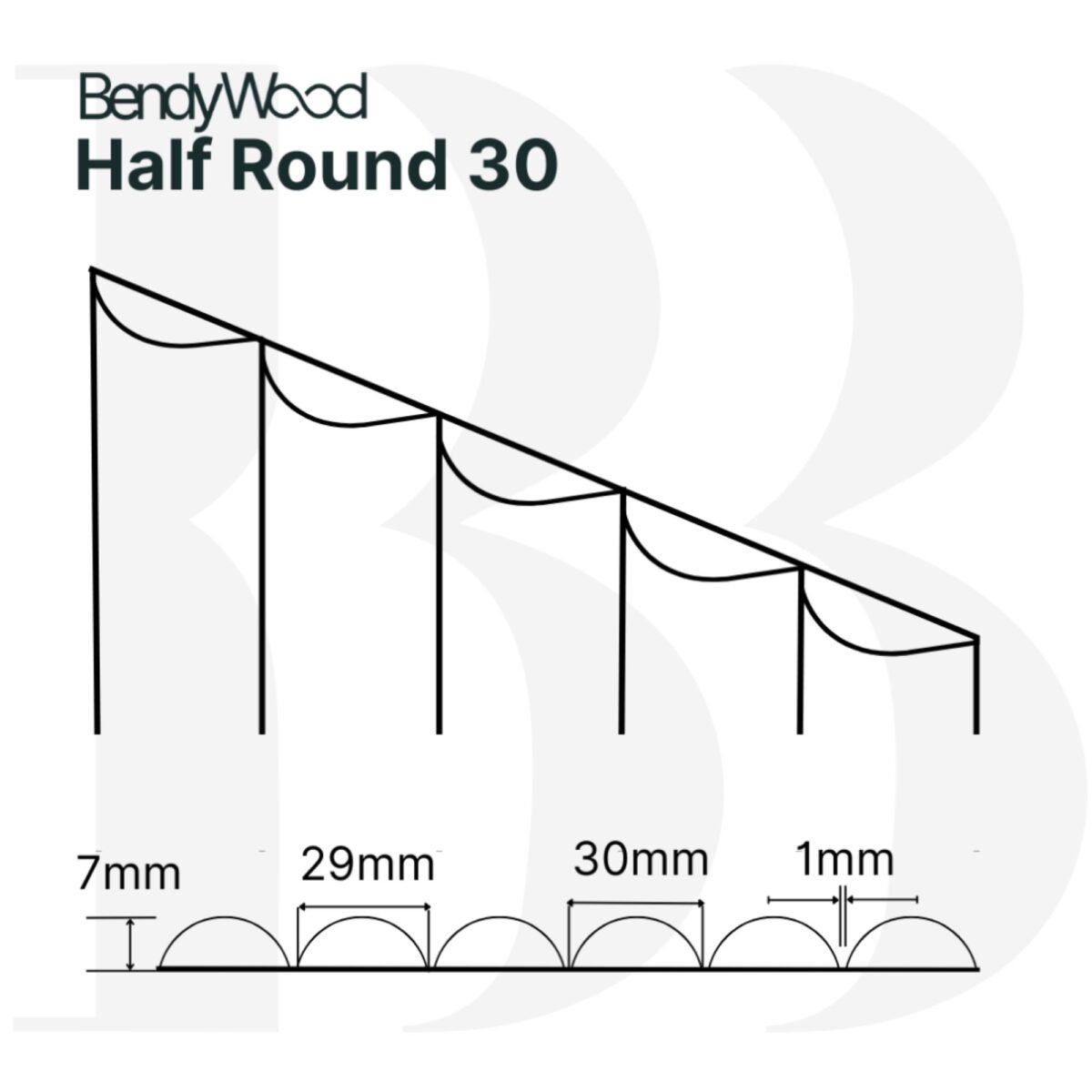 BB 1220x2440 7.0mm Half Round 30 Raw - Cross Cut - Image 5