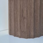 BB 2700x610 9.4mm Scallop 50 Black Walnut - Wall Panel